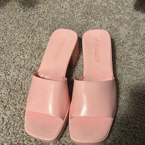Pink Steve Madden Jelly heels